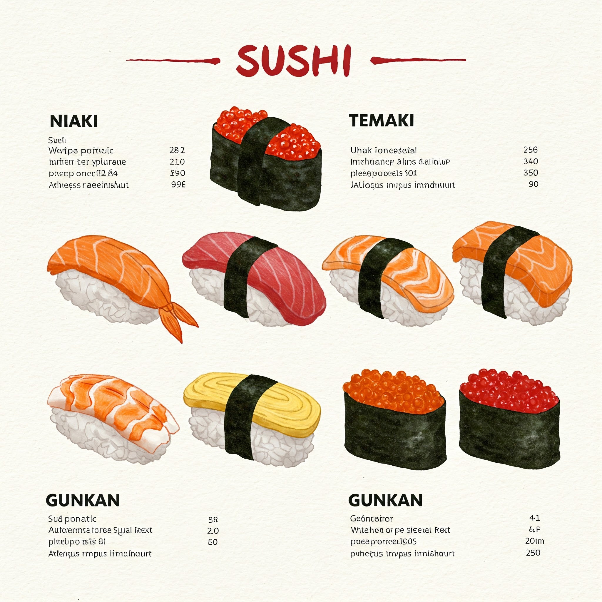 Sushi Truyền Thống